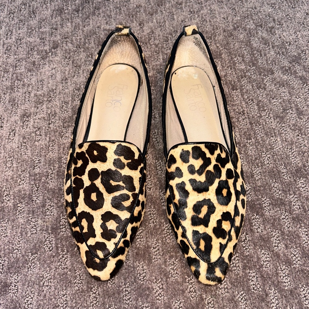 Franco Sarto Leopard Loafers